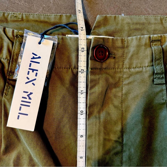 Alex Mill - Women’s Boy Pleated Pants - Chino - Deep Olive - Size 8 - NWT - Picture 8 of 13